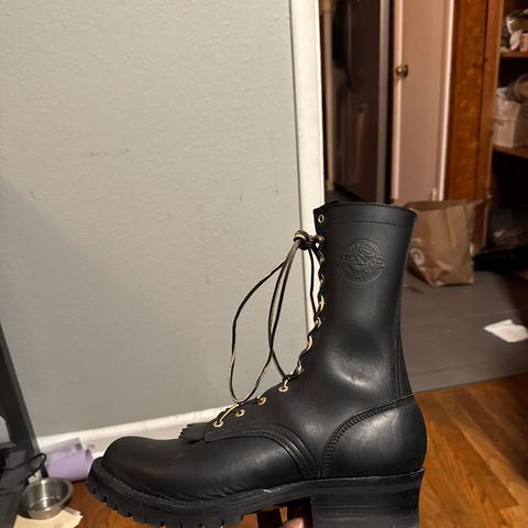 Frank's The Patriot in Black Smooth Work Leather