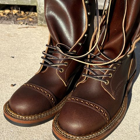 View photo of White's Farmer/Rancher in Horween Cinnamon Waxed Flesh