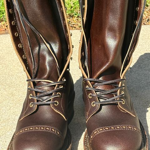 View photo of White's Farmer/Rancher in Horween Cinnamon Waxed Flesh