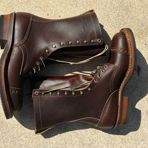 View photo of White's Farmer/Rancher in Horween Cinnamon Waxed Flesh