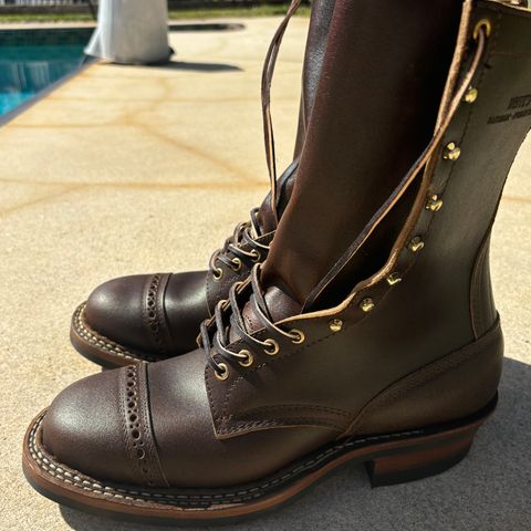 View photo of White's Farmer/Rancher in Horween Cinnamon Waxed Flesh