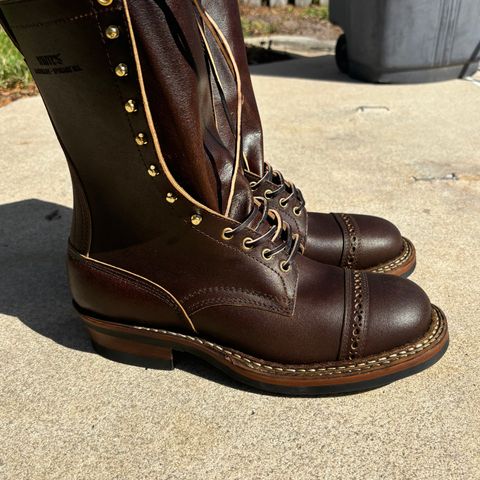 View photo of White's Farmer/Rancher in Horween Cinnamon Waxed Flesh