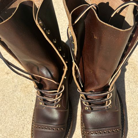 View photo of White's Farmer/Rancher in Horween Cinnamon Waxed Flesh