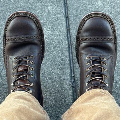 View photo of White's Farmer/Rancher in Horween Cinnamon Waxed Flesh