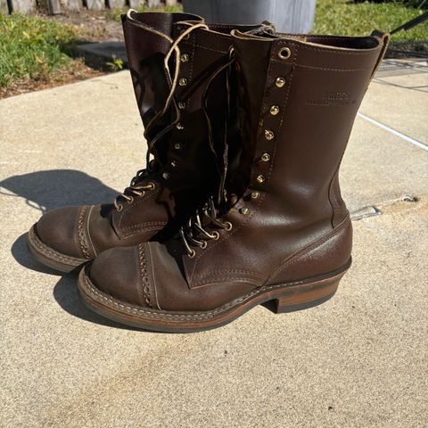 View photo of White's Farmer/Rancher in Horween Cinnamon Waxed Flesh