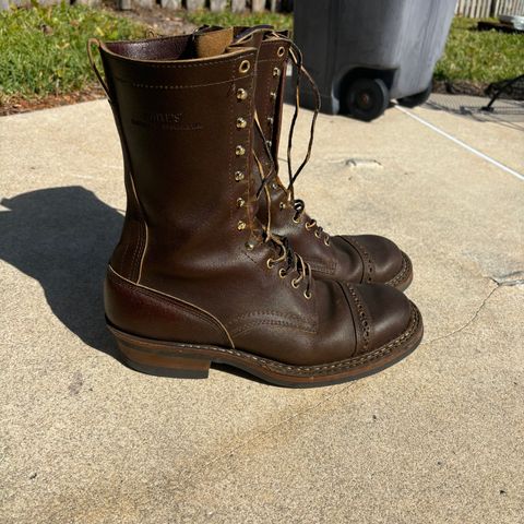 View photo of White's Farmer/Rancher in Horween Cinnamon Waxed Flesh