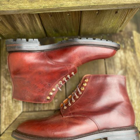 Grant Stone Edward Boot in Gallun Red Waxed Deer