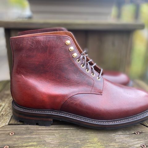 Grant Stone Edward Boot in Gallun Red Waxed Deer
