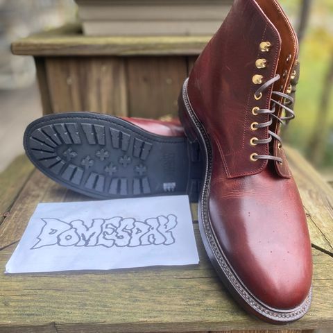 Grant Stone Edward Boot in Gallun Red Waxed Deer