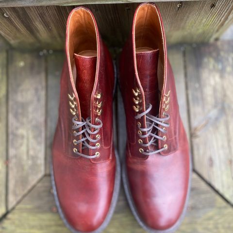 Grant Stone Edward Boot in Gallun Red Waxed Deer