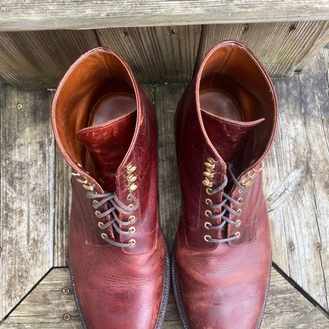 View photo of Grant Stone Edward Boot in Gallun Red Waxed Deer