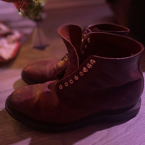 View photo of Grant Stone Edward Boot in Gallun Red Waxed Deer