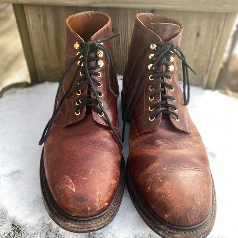 View photo of Grant Stone Edward Boot in Gallun Red Waxed Deer