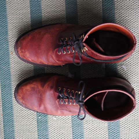 View photo of Grant Stone Edward Boot in Gallun Red Waxed Deer