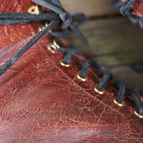 Grant Stone Edward Boot in Gallun Red Waxed Deer