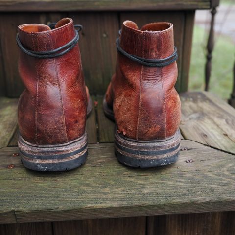 Grant Stone Edward Boot in Gallun Red Waxed Deer