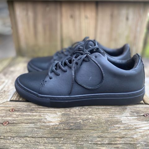 View photo of Thursday Premier Low Top in Black Vachetta