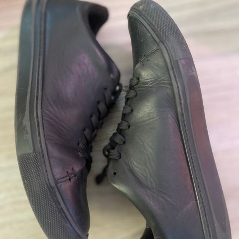 View photo of Thursday Premier Low Top in Black Vachetta