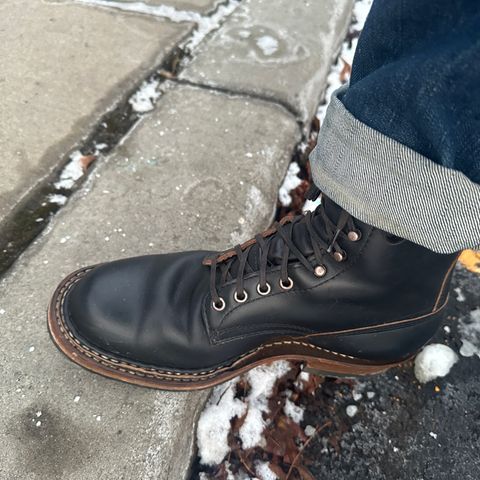 View photo of White's Bounty Hunter in Horween Black Chromexcel Horsehide