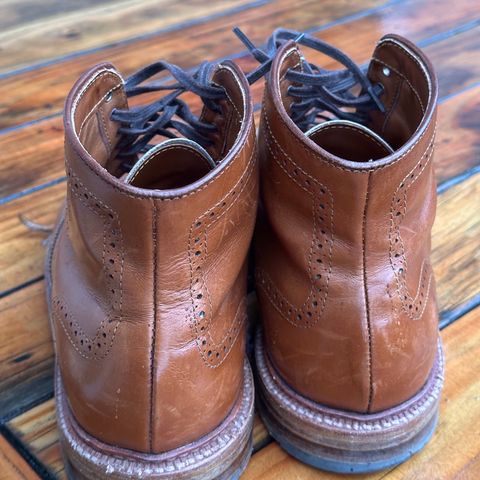 Alden Short Wing Boot in Dark Tan Calfskin