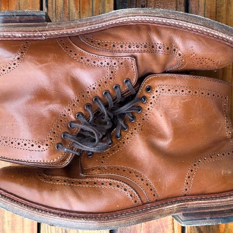 Alden Short Wing Boot in Dark Tan Calfskin
