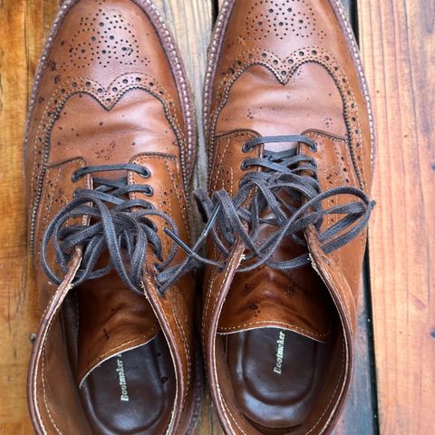 Alden Short Wing Boot in Dark Tan Calfskin