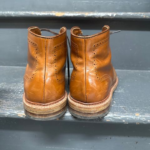 Alden Short Wing Boot in Dark Tan Calfskin