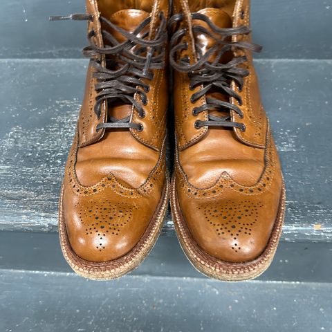 Alden Short Wing Boot in Dark Tan Calfskin
