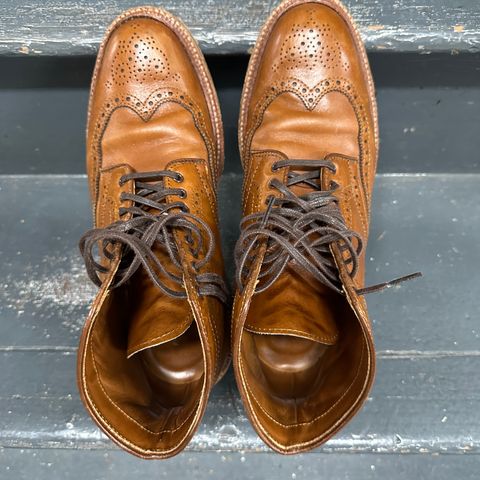 Alden Short Wing Boot in Dark Tan Calfskin