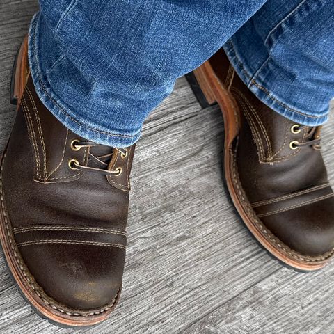 White's MP-M1TC in Horween Dark Olive Waxed Flesh