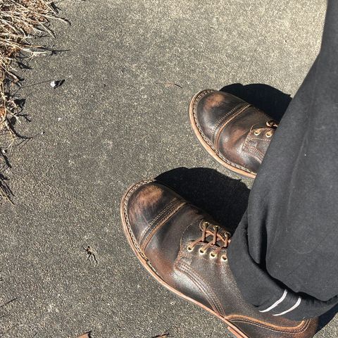 View photo of Nicks Americana in Horween Brown Waxed Flesh