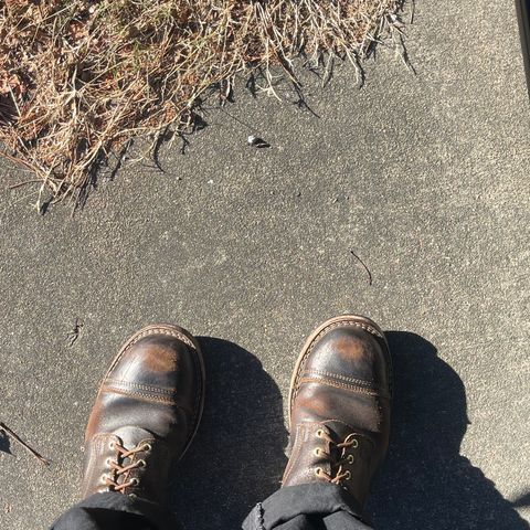 View photo of Nicks Americana in Horween Brown Waxed Flesh