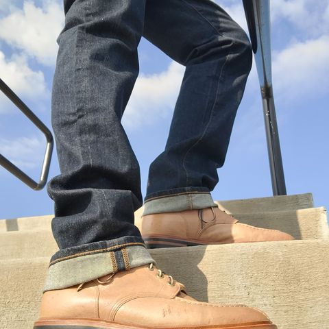 Grant Stone Ottawa Boot in Incas Natural Kangaroo