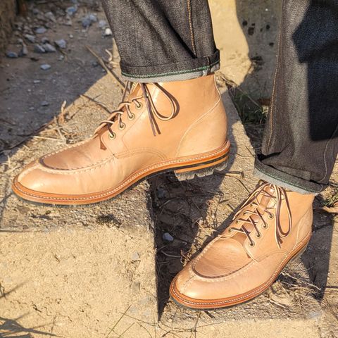 Grant Stone Ottawa Boot in Incas Natural Kangaroo