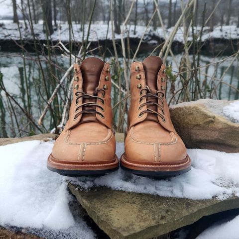 Grant Stone Ottawa Boot in Incas Natural Kangaroo