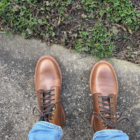 Grant Stone Diesel Boot in Horween Natural Chromexcel