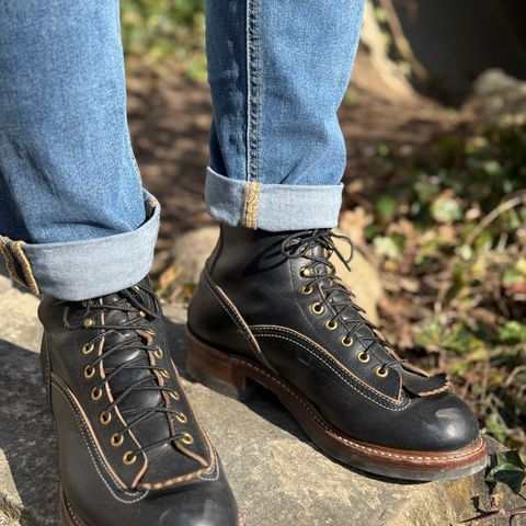 John Lofgren Donkey Puncher Boots in Horween Black Chromexcel