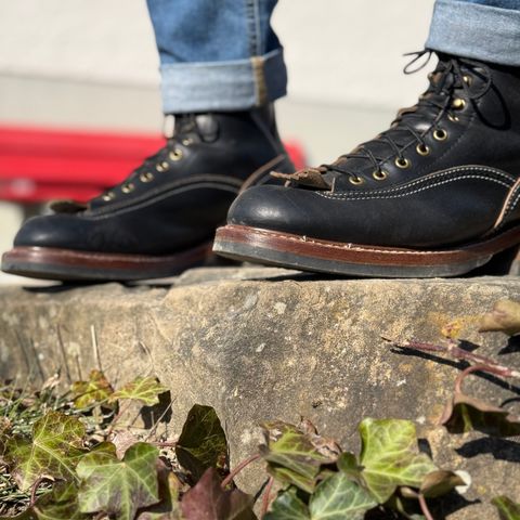 John Lofgren Donkey Puncher Boots in Horween Black Chromexcel