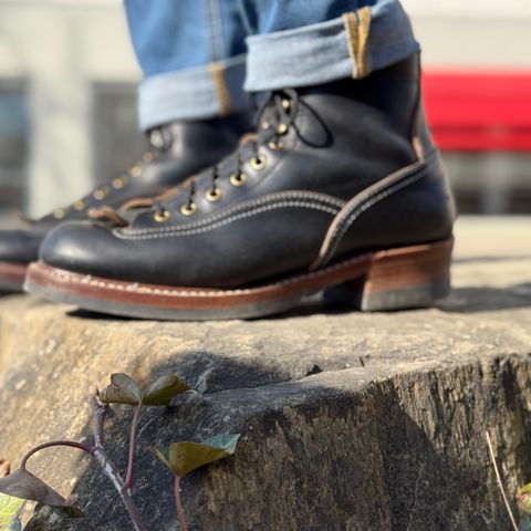 John Lofgren Donkey Puncher Boots in Horween Black Chromexcel