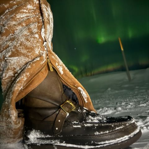 Russell Moccasin Zephyr II in S.B. Foot Sage Chamois