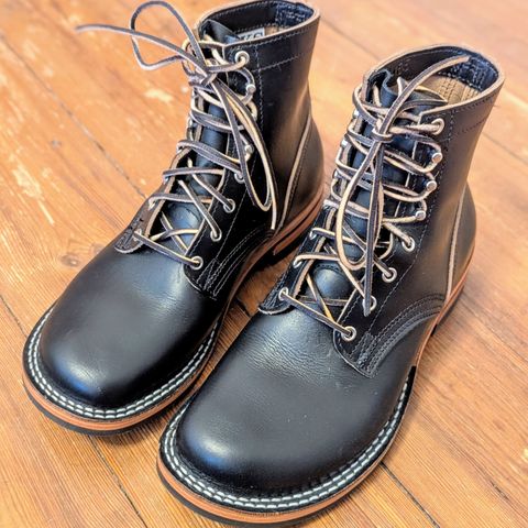 Nicks Lace Up Heritage in Horween Black Chromexcel