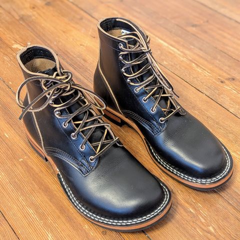 Nicks Lace Up Heritage in Horween Black Chromexcel