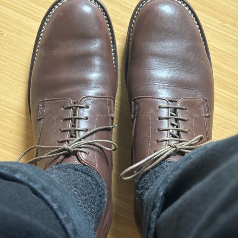 Search result thumbnail of Viberg Derby Shoe in Fatty Brown Calf