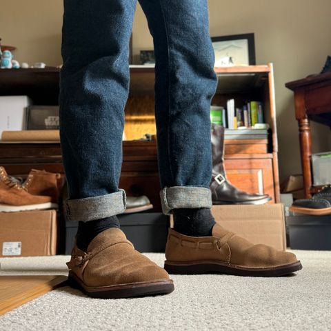 View photo of Oak Street Bootmakers Oak Street Bootmakers / Country Loafer in Horween Natural Chromexcel Roughout