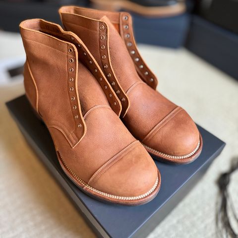 Viberg Service Boot PCT in Viberg / C.F. Stead Nutmeg Waxed Kudu