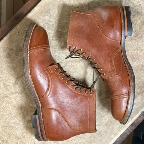 View photo of Viberg Service Boot PCT in Viberg / C.F. Stead Nutmeg Waxed Kudu