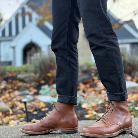 View photo of Viberg Service Boot PCT in Viberg / C.F. Stead Nutmeg Waxed Kudu