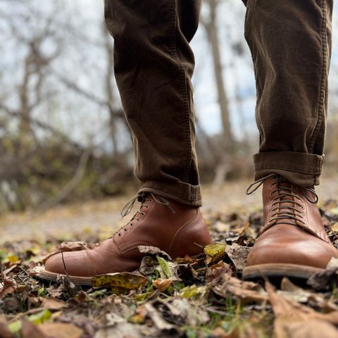 View photo of Viberg Service Boot PCT in Viberg / C.F. Stead Nutmeg Waxed Kudu