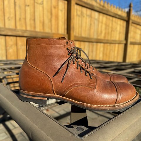 View photo of Viberg Service Boot PCT in Viberg / C.F. Stead Nutmeg Waxed Kudu