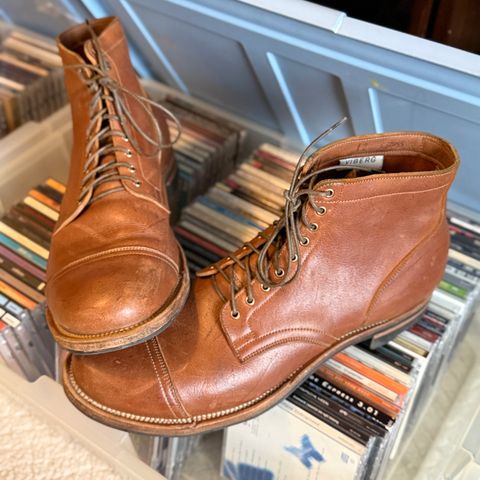 View photo of Viberg Service Boot PCT in Viberg / C.F. Stead Nutmeg Waxed Kudu